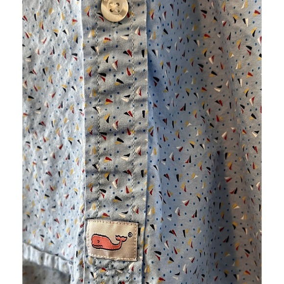 Vineyard Vines Men's Button Shirt Size L Blue Confetti Slim Fit Murray - Picture 2 of 7